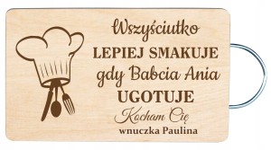 PREZENT DZIEŃ BABCI I DZIADKA DESKA DO KROJENIA