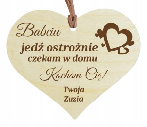 ZAWIESZKA DO AUTA PREZENT NA DZIEN BABCI I DZIADKA