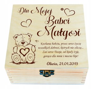 Herbaciarka DZIEŃ BABCI I DZIADKA prezent GRAWER