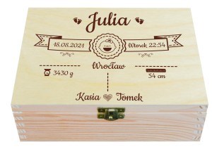 PUDEŁKO WSPOMNIEŃ prezent CHRZEST GRAWER życzenia!