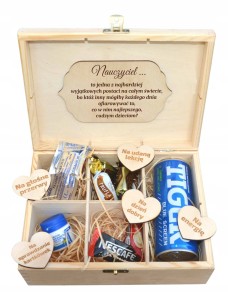 PREZENT KONIEC ROKU DLA NAUCZYCIELA pudełko grawer