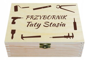 PUDEŁKO PREZENT NA DZIEŃ TATY przybornik grawer