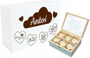 Pudełko Wspomnień Prezent Chrzest Roczek Urodziny