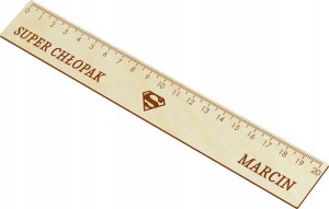 Linijka 20cm dzień chłopaka Imię GRAWER prezent