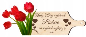 Drewniana deska prezent dla Babci i Dziadka