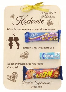PREZENT NA WALENTYNKI BON SŁODYCZE