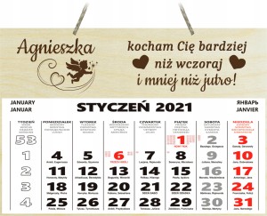 KALENDARZ 2021 PREZENT WALENTYNKI DLA NIEJ