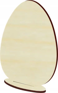 Drewniane jajko podstawka decoupage ozdoba deco