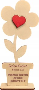 DZIEŃ KOBIET PREZENT grawer szkoła przedszkole