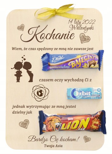 prezent na walentynki grawer