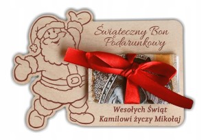 Świąteczny Bon Podarunkowy MiIKOŁAJKI pod CHOINKĘ