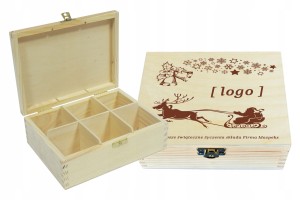 Prezent BOŻE NARODZENIE Z LOGO PUDEŁKO GRAWER