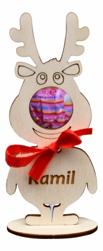 Ozdoba świąteczna renifer z imieniem