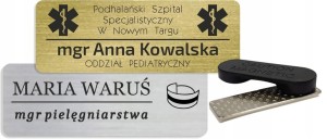 IDENTYFIKATOR PERSONALNY IMIENNY Grawer laserowy ZAPIĘCIE MAGNES