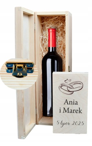 pudełko na wino prezent dla młodej pary
